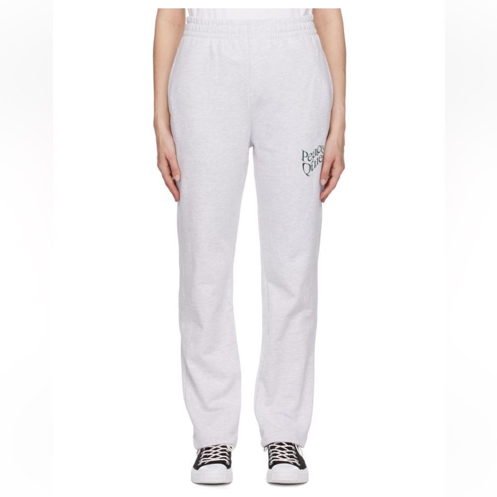 MUSEUM OF PEACE & QUIET Warped logo Lounge sweatpants joggers pants Revolve M